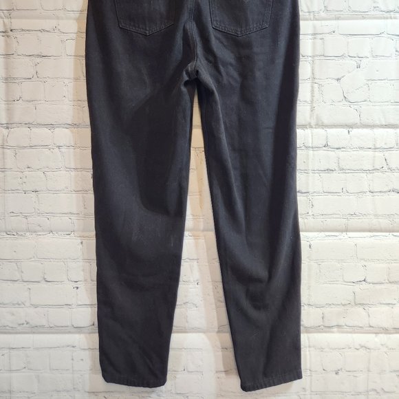 Miss Guided Women's High Waisted Mom Jeans Black - 8 - Picture 2 of 5